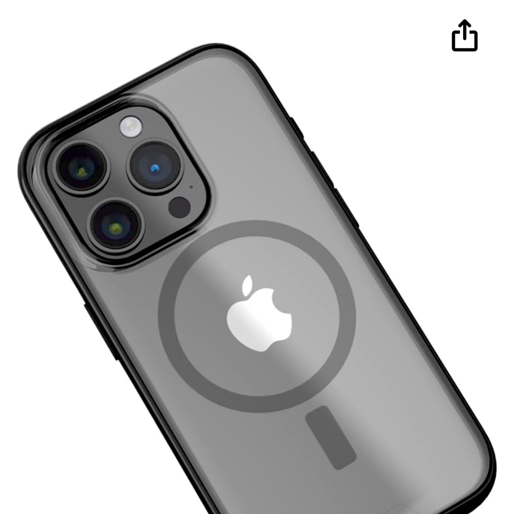Mous phone case for IPhone 15 Pro Max with MagSafe. -Clarity 2.0- Transparent